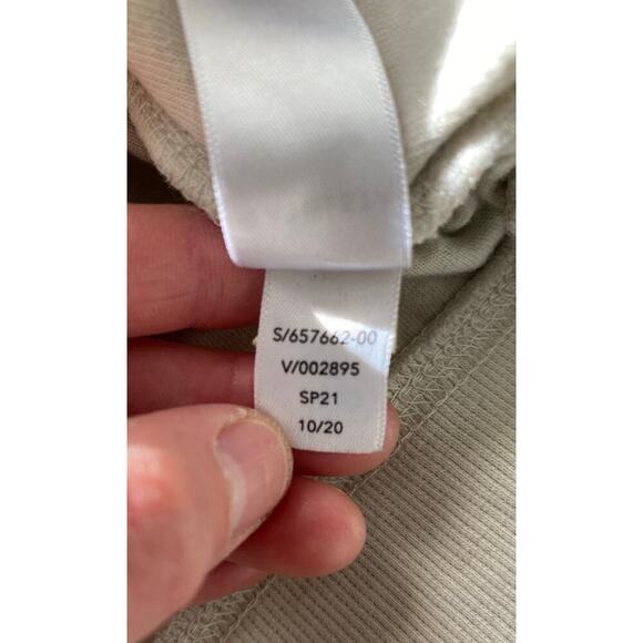 Athleta Women's S Shadow Olive Green Cream Sundown Dip Dye Sweatshirt - Picture 9 of 9